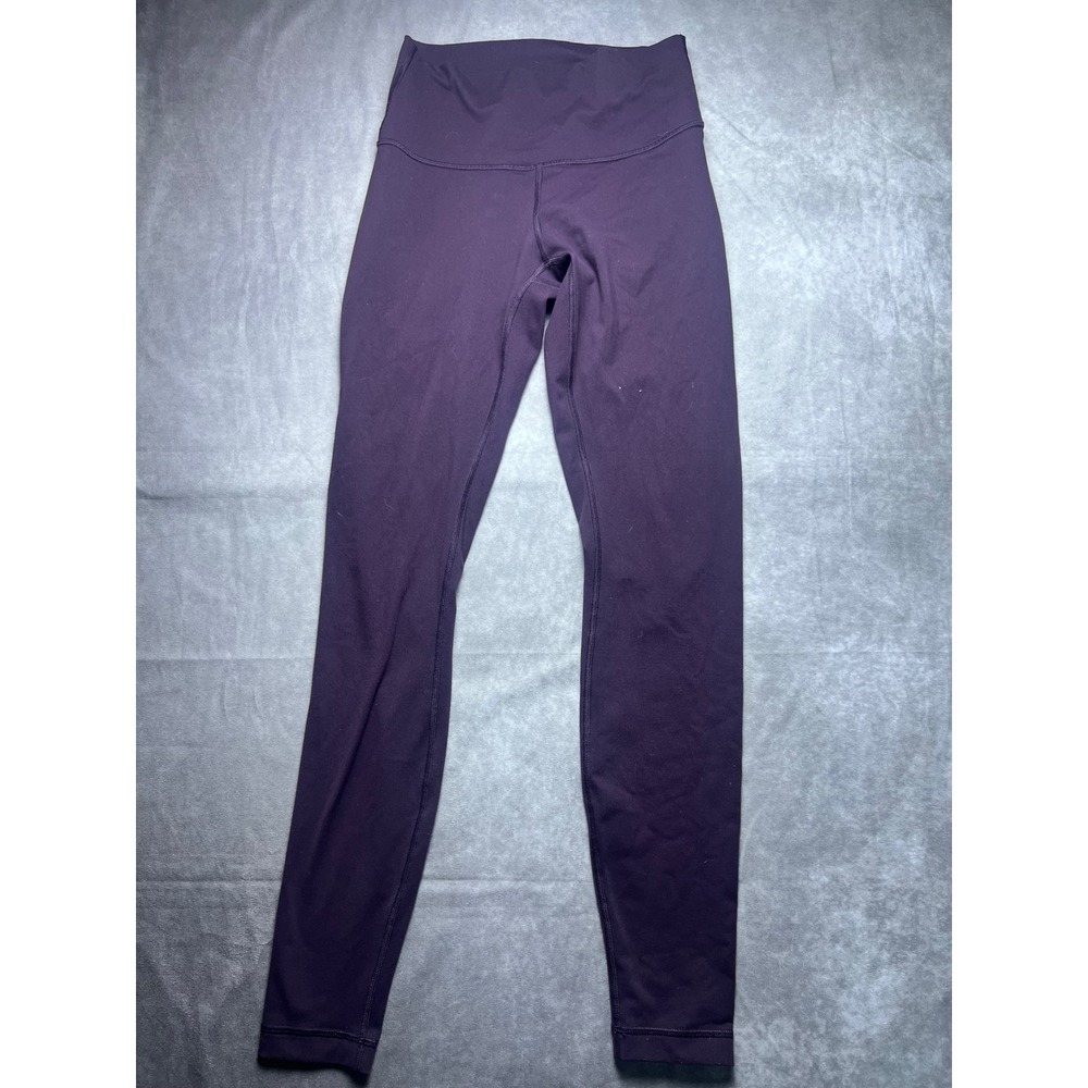 Lululemon Womens Align High Rise Leggings 8 Plum Purple Full Length Tights 1186